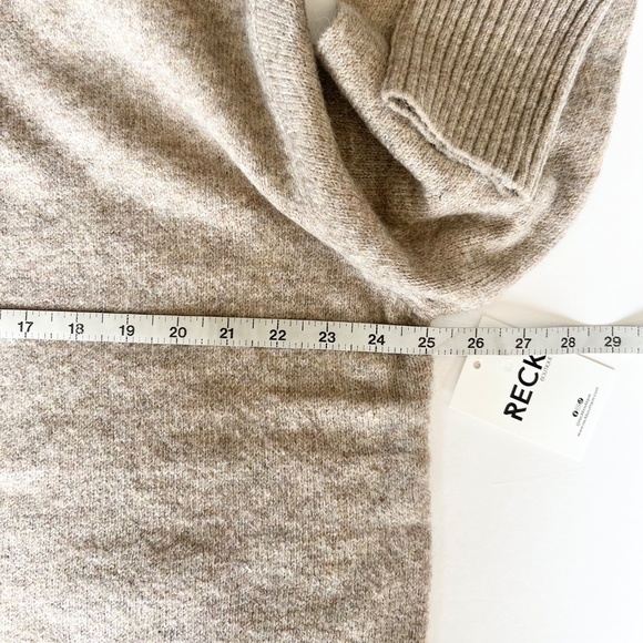 NWT Cielo Long Duster Open Front Cardigan Women's size Large Oatmeal - Picture 8 of 9